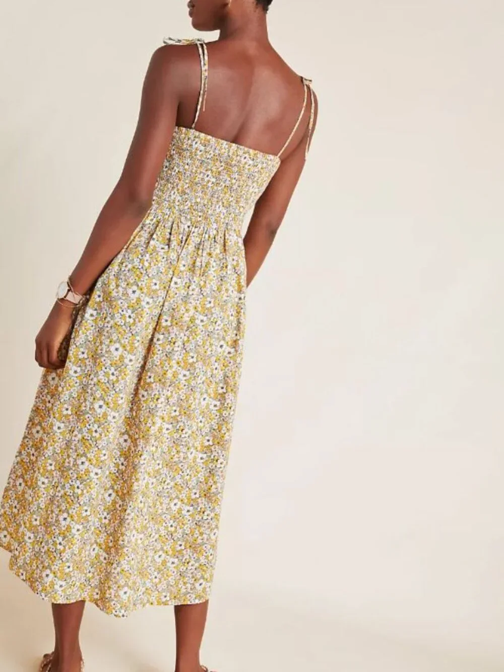Frye x Anthropologie | Alice Floral Maxi Dress | 100% Cotton Size Medium - Picture 5 of 13